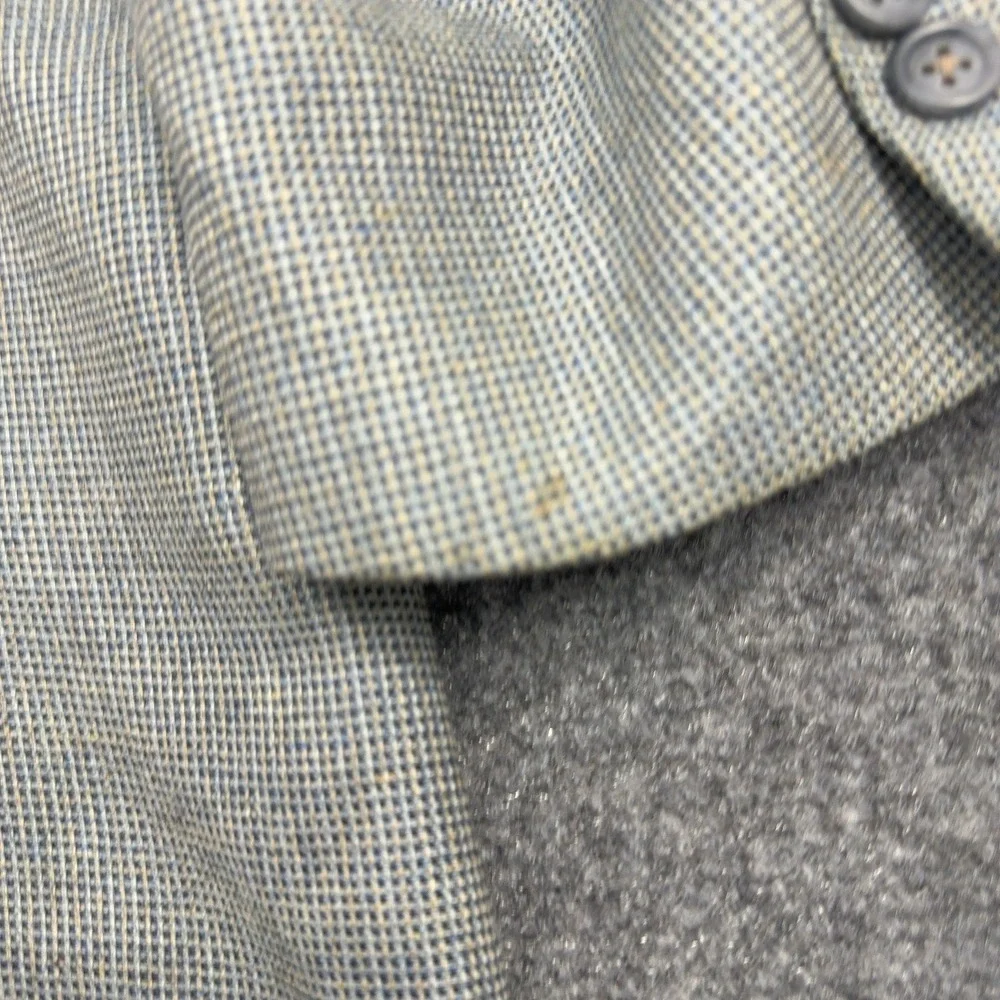 Burberry Sport Coat Mens 44 Long Grey Wool Silk Kensington Blazer Classic Luxury